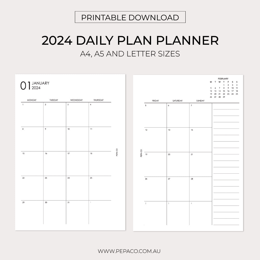 2024 daily planner