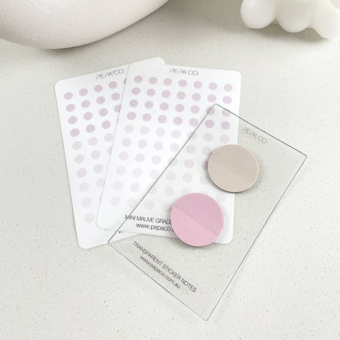 3cm Round Transparent Sticky Notes - Accessories