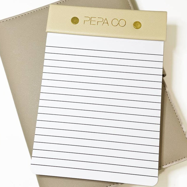lined notepad