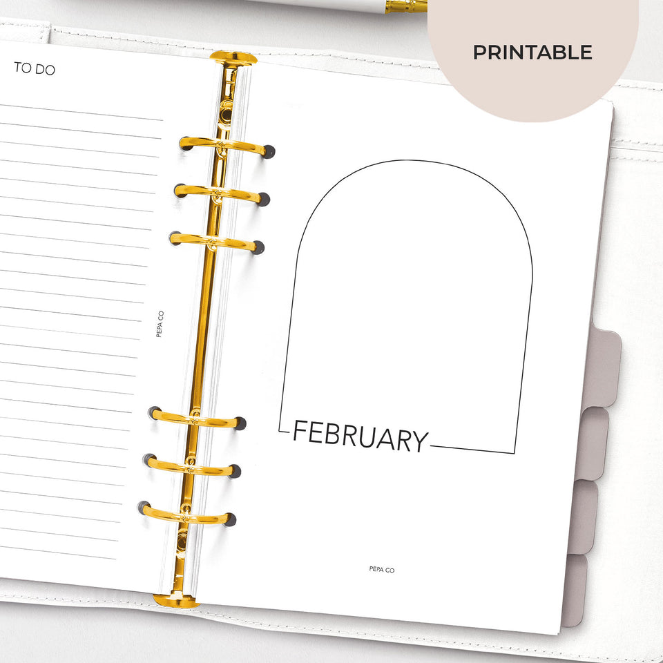 PRINTABLE Arch Planner Cover Inserts | Pepa Co